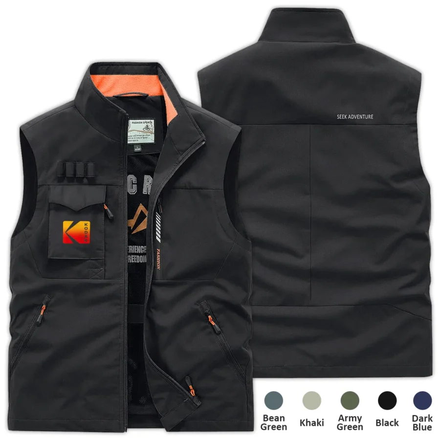 Special Release Nature Photography x Kodak Brand Outdoor Sleeveless Vest BLNP170724A1KD - Black