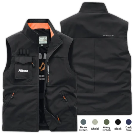 Special Release Nature Photography x Nikon Brand Outdoor Sleeveless Vest BLNP170724A1NK - Black