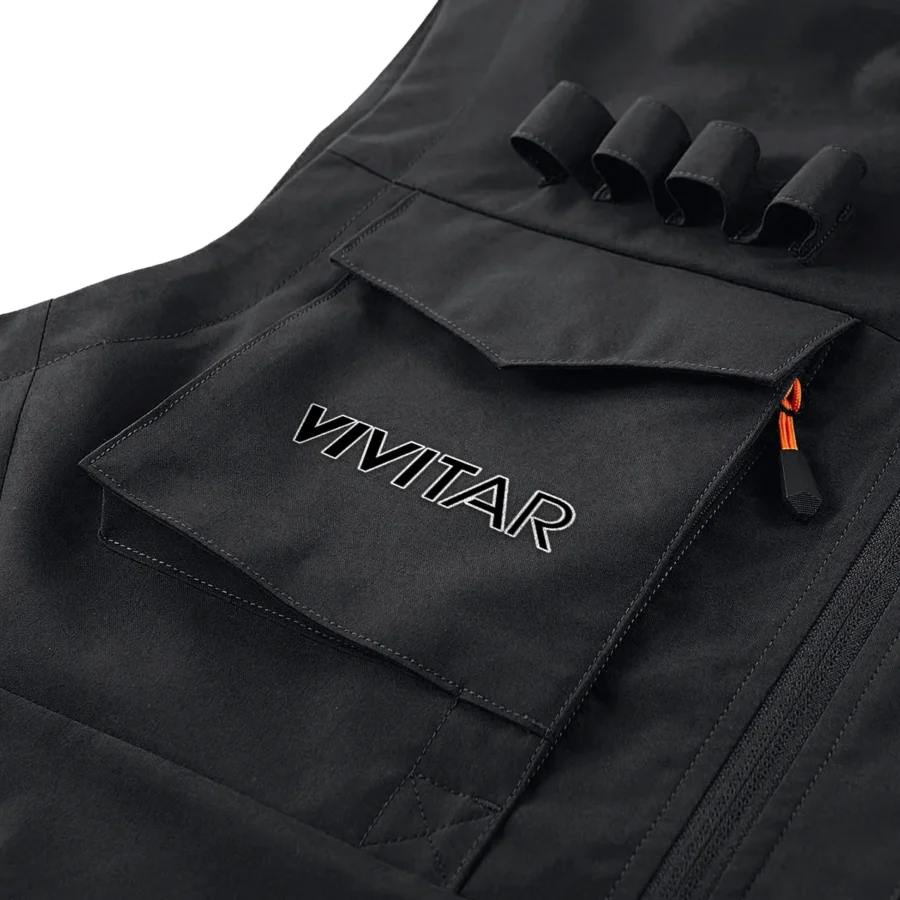 Special Release Nature Photography x Vivitar Brand Outdoor Sleeveless Vest BLNP170724A1VVT - Black