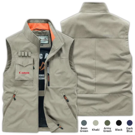 Special Release Nature Photography x Canon Brand Outdoor Sleeveless Vest BLNP170724A1CN - Khaki