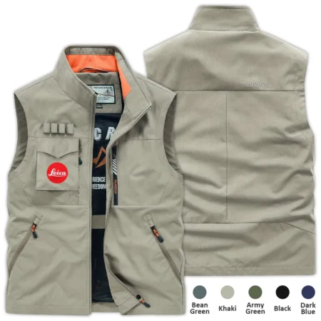 Special Release Nature Photography x Leica Brand Outdoor Sleeveless Vest BLNP170724A1LC - Khaki