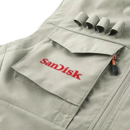 Special Release Nature Photography x SanDisk Brand Outdoor Sleeveless Vest BLNP170724A1SD - Khaki