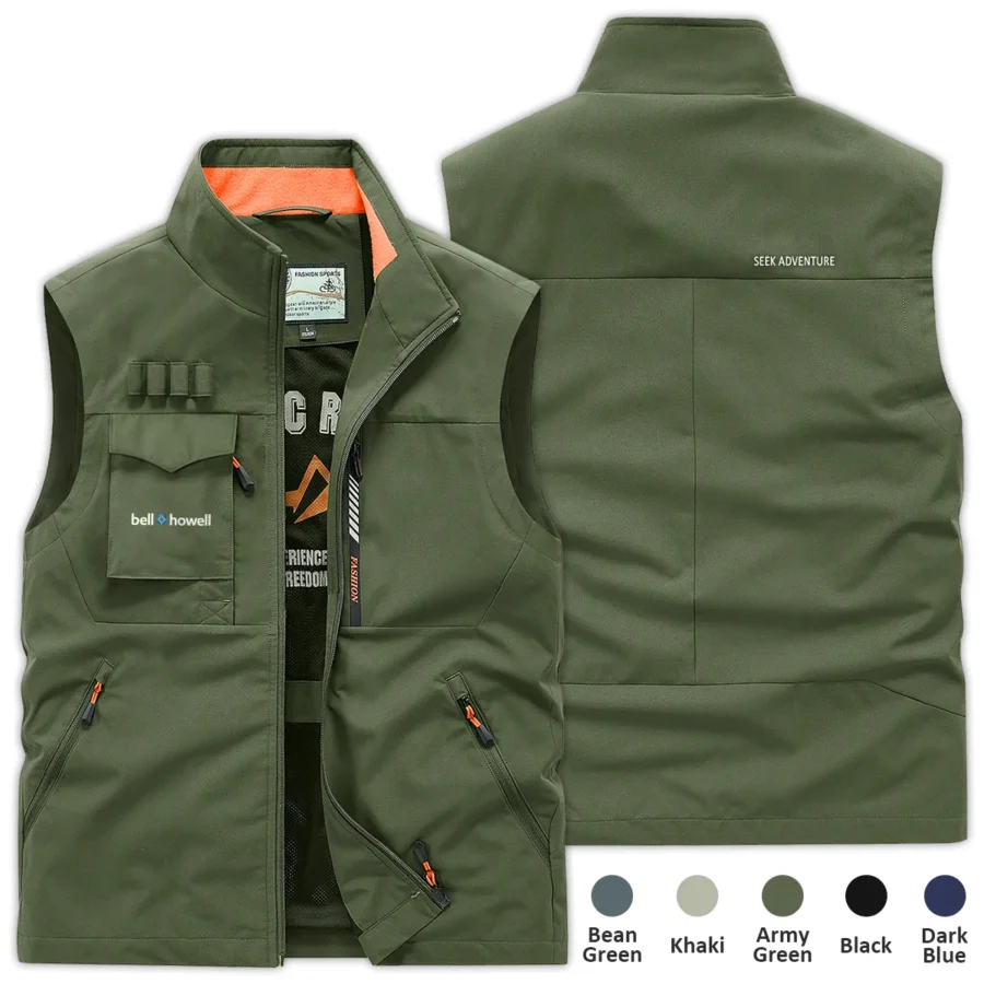 Special Release Nature Photography x Bell & Howell Brand Outdoor Sleeveless Vest BLNP170724A1BH - ArmyGreen