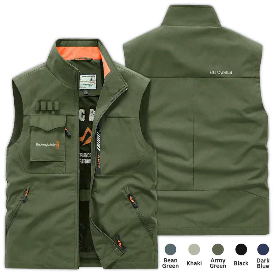 Special Release Nature Photography x Blackmagic Design Brand Outdoor Sleeveless Vest BLNP170724A1BMD - ArmyGreen