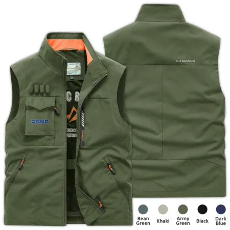 Special Release Nature Photography x Casio Brand Outdoor Sleeveless Vest BLNP170724A1CS - ArmyGreen