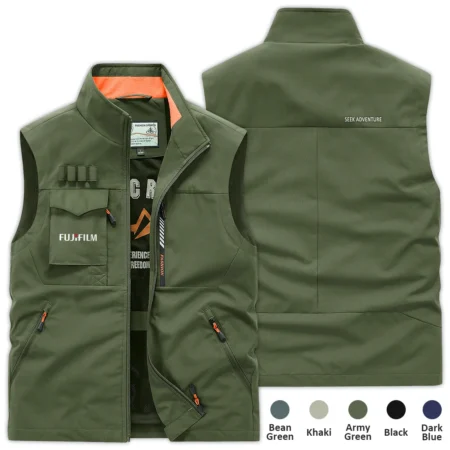 Special Release Nature Photography x Fujifilm Brand Outdoor Sleeveless Vest BLNP170724A1FJF - ArmyGreen