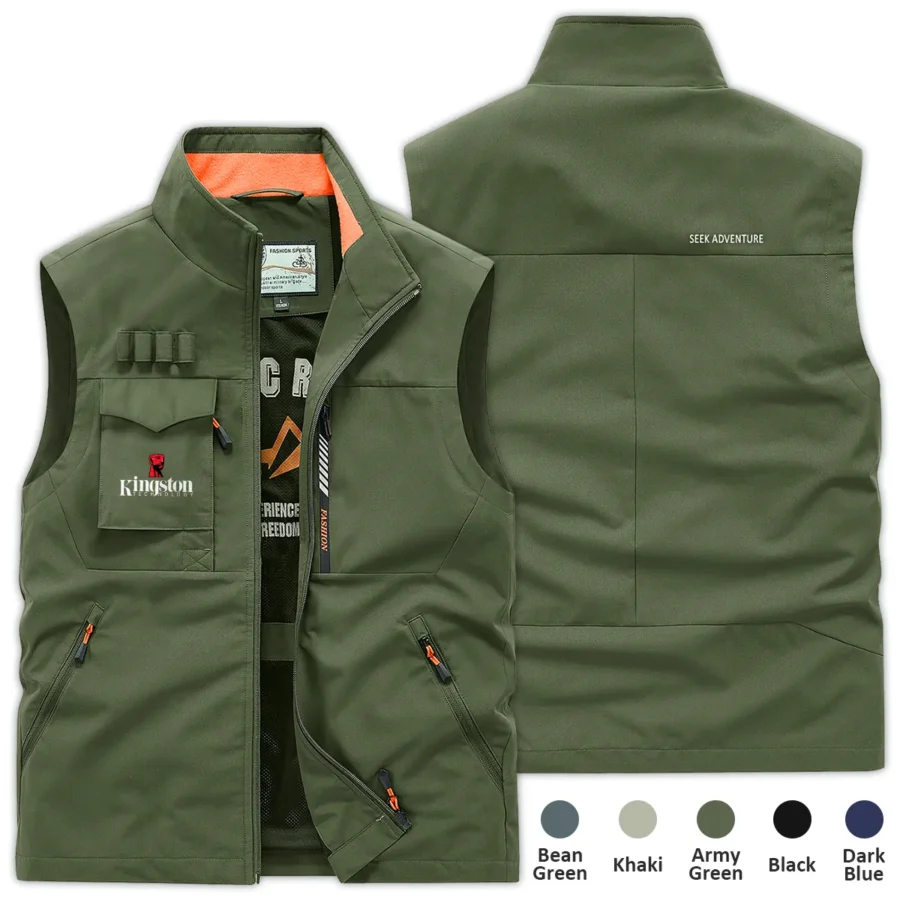 Special Release Nature Photography x Kingston Brand Outdoor Sleeveless Vest BLNP170724A1KS - ArmyGreen