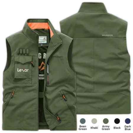 Special Release Nature Photography x Lexar Brand Outdoor Sleeveless Vest BLNP170724A1LX - ArmyGreen