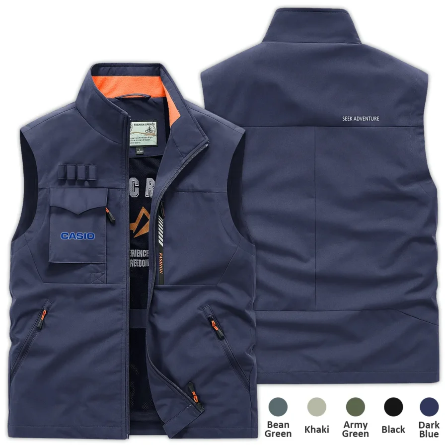 Special Release Nature Photography x Casio Brand Outdoor Sleeveless Vest BLNP170724A1CS - DarkBlue