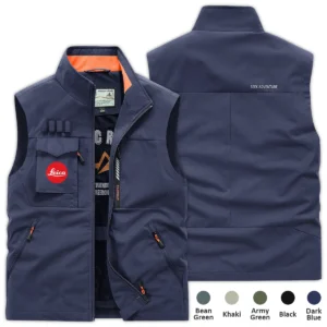 Special Release Nature Photography x Leica Brand Outdoor Sleeveless Vest BLNP170724A1LC - Black