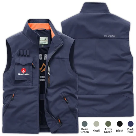 Special Release Nature Photography x Manfrotto Brand Outdoor Sleeveless Vest BLNP170724A1MFT - DarkBlue