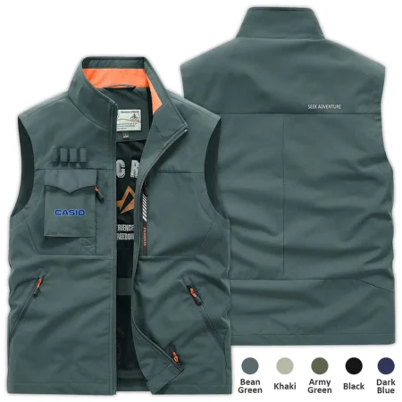 Special Release Nature Photography x Casio Brand Outdoor Sleeveless Vest BLNP170724A1CS - BeanGreen