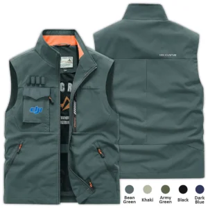 Special Release Nature Photography x DJI Brand Outdoor Sleeveless Vest BLNP170724A1DJI - Black