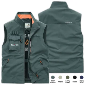 Special Release Nature Photography x Fujifilm Brand Outdoor Sleeveless Vest BLNP170724A1FJF - Black