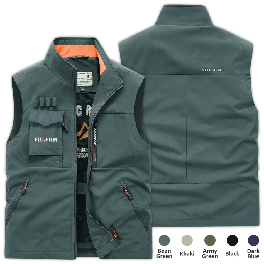 Special Release Nature Photography x Fujifilm Brand Outdoor Sleeveless Vest BLNP170724A1FJF - BeanGreen