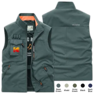 Special Release Nature Photography x Kodak Brand Outdoor Sleeveless Vest BLNP170724A1KD - Black