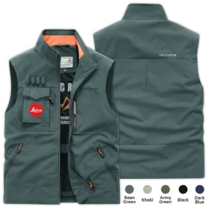 Special Release Nature Photography x Leica Brand Outdoor Sleeveless Vest BLNP170724A1LC - Black