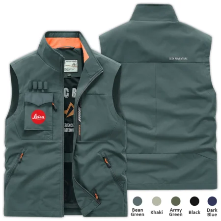 Special Release Nature Photography x Leica Brand Outdoor Sleeveless Vest BLNP170724A1LC - BeanGreen