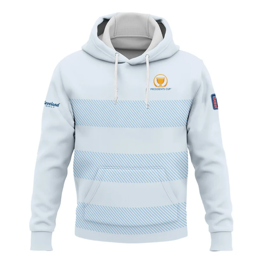 Hoodie Shirt Cleveland Golf Presidents Cup Light Blue Background Line Blue HOPDC120724A01CLEHD