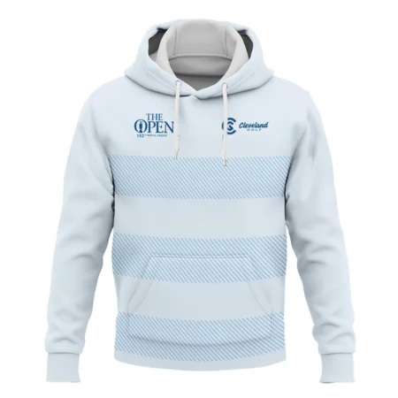 Special Release Cleveland Golf 152nd Open Championship Light Blue Background Line Pattern Hoodie Shirt All Over Prints HOTOP100724A01CLEHD