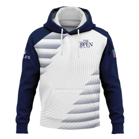 Rolex 152nd Open Championship Blue White Line Pattern Hoodie Shirt All Over Prints HOTOP280624A02ROXHD