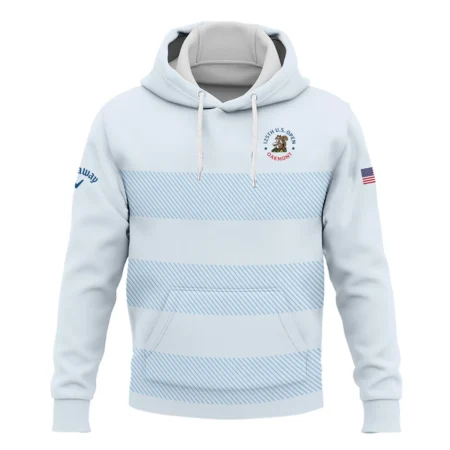 Hoodie Shirt Callaway 125th US Open Championship Light Blue Background Line Blue HOUSG120724A02CLWHD