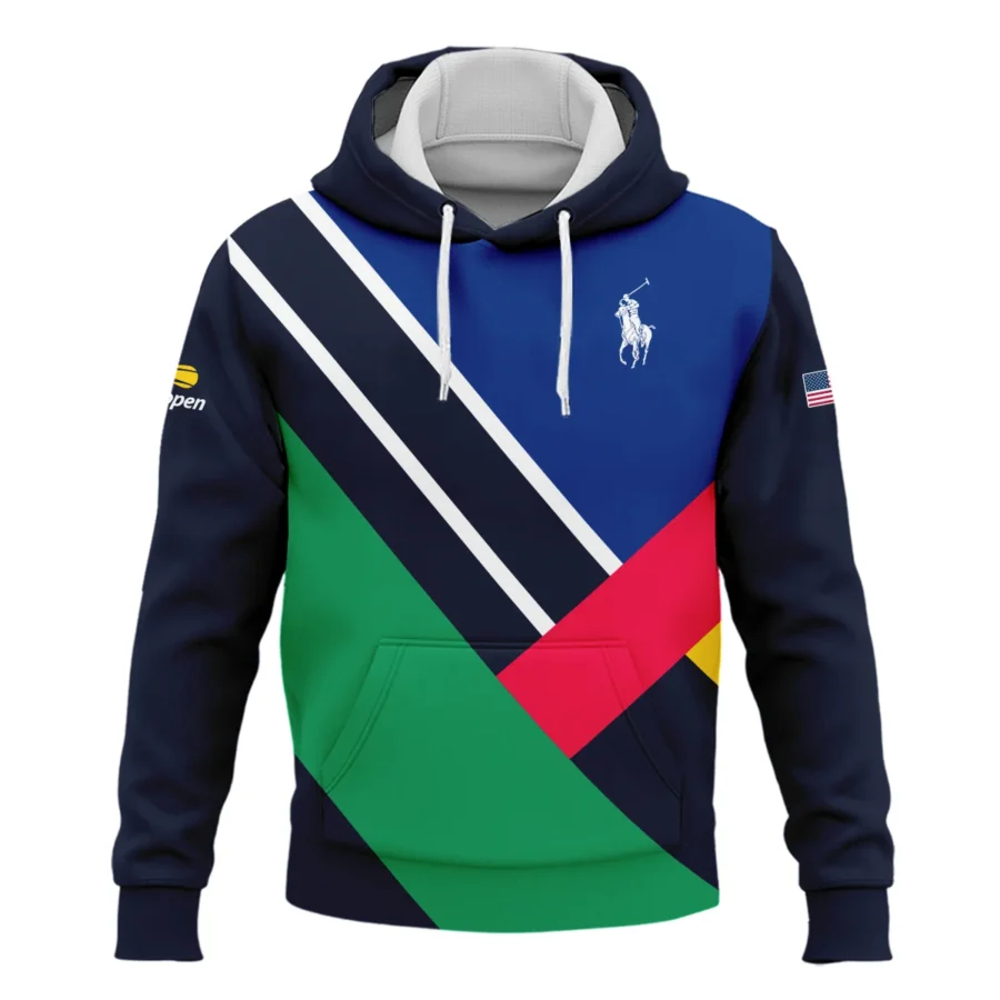 Ralph Lauren US Open Tennis Dark Blue Green Red Background Hoodie Shirt Style Classic