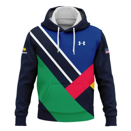 Under Armour US Open Tennis Dark Blue Green Red Background Hoodie Shirt Style Classic