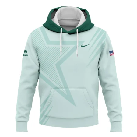 US Open Tennis Nike Green Pastel Background Star Line Pattern Hoodie Shirt Style Classic