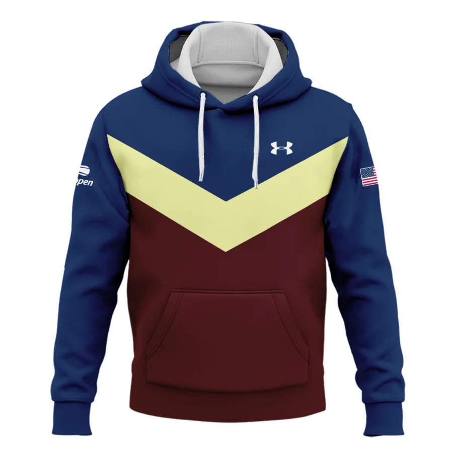 Under Armour US Open Tennis Blue Red Yellow Background Hoodie Shirt Style Classic