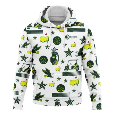 Golf Pattern Green Cleveland Golf Masters Tournament Hoodie Shirt All Over Prints QTMT180724A1CLHD