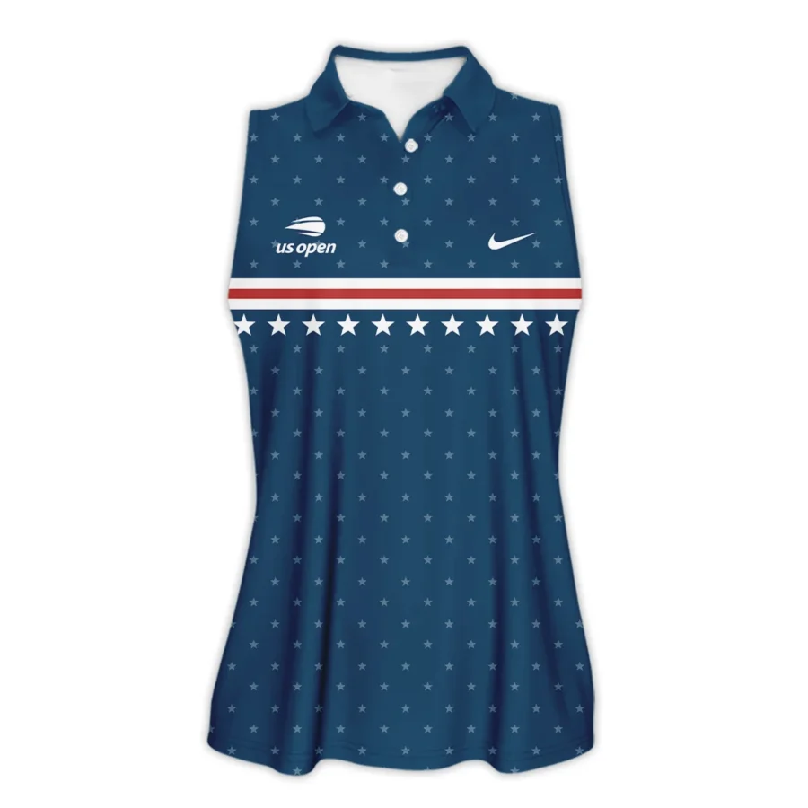 Women Tennis Sport Nike US Open Tennis Sleeveless Polo Shirt All Over Prints QTUSTM26724A1NKSPL