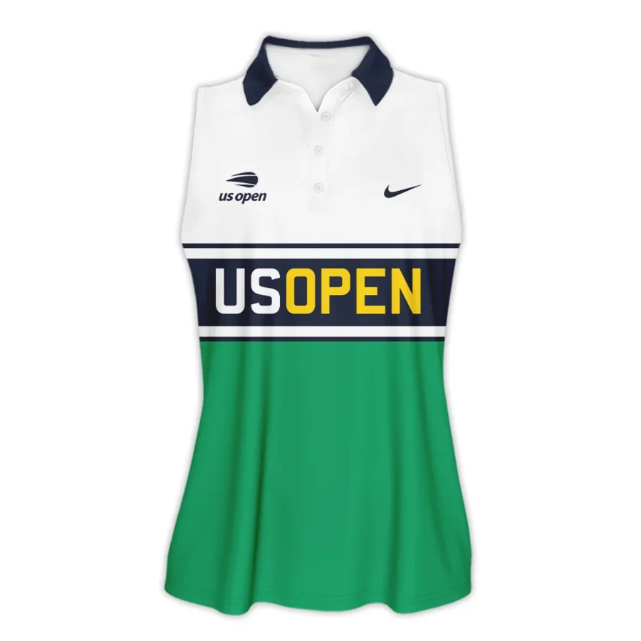 Women Tennis Sport Nike US Open Tennis Sleeveless Polo Shirt All Over Prints QTUSTM26724A2NKSPL