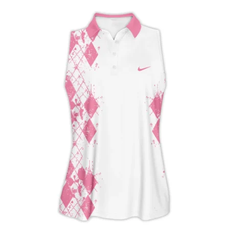 Light Pink Color Sport Tennis Nike US Open Tennis Sleeveless Polo Shirt All Over Prints QTUSTM26724A3NKSPL