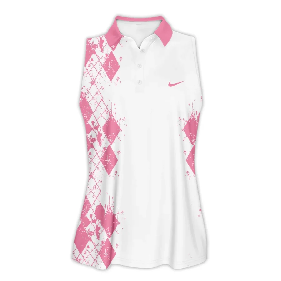 Light Pink Color Sport Tennis Nike US Open Tennis Sleeveless Polo Shirt All Over Prints QTUSTM26724A3NKSPL