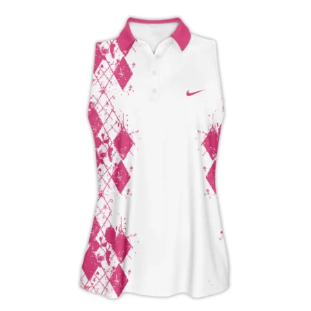 Pink Color Sport Tennis Nike US Open Tennis Sleeveless Polo Shirt All Over Prints QTUSTM26724A3NKSPL