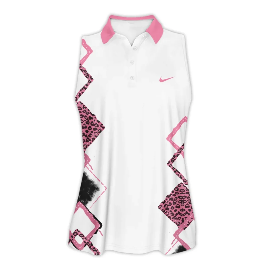 Light Pink Color Sport Tennis Nike US Open Tennis Sleeveless Polo Shirt All Over Prints QTUSTM26724A4NKSPL