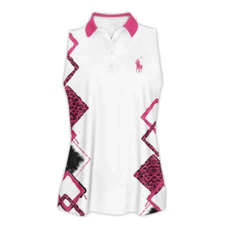 Pink Color Sport Tennis Ralph Lauren US Open Tennis Sleeveless Polo Shirt All Over Prints QTUSTM26724A4RLSPL