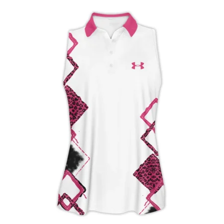 Pink Color Sport Tennis Under Armour US Open Tennis Sleeveless Polo Shirt All Over Prints QTUSTM26724A4UASPL