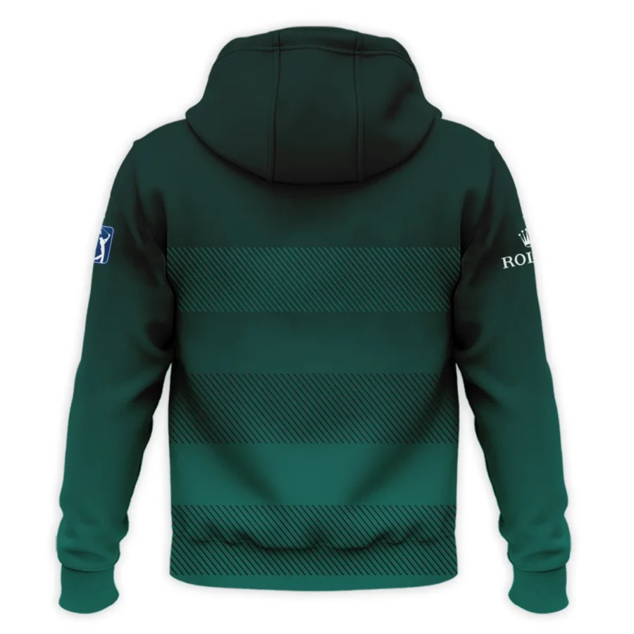 152nd Open Championship Rolex Dark Green Gradient Line Pattern Hoodie Shirt All Over Prints HOTOP280624A01ROXHD