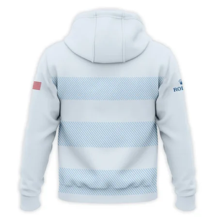 Hoodie Shirt Rolex 125th US Open Championship Light Blue Background Line Blue HOUSG120724A02ROXHD