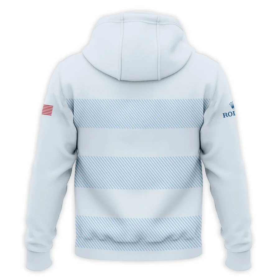 Hoodie Shirt Rolex 125th US Open Championship Light Blue Background Line Blue HOUSG120724A02ROXHD