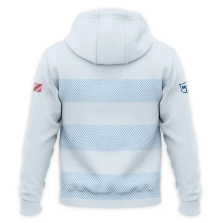 Hoodie Shirt Wilson Staff 125th US Open Championship Light Blue Background Line Blue HOUSG120724A02WSHD