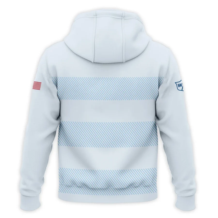 Hoodie Shirt Wilson Staff 125th US Open Championship Light Blue Background Line Blue HOUSG120724A02WSHD