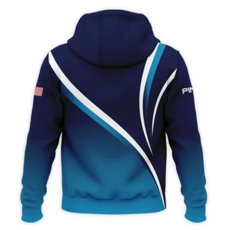 125th US Open Oakmont Zipper Hoodie Shirt Ping Dark Blue Gradient White Background HOUSG130724A02PIZHD