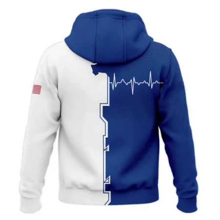 Heartbeat Blue Color Under Armour US Open Tennis Zipper Hoodie Shirt All Over Prints QTUST260724A1UAZHD