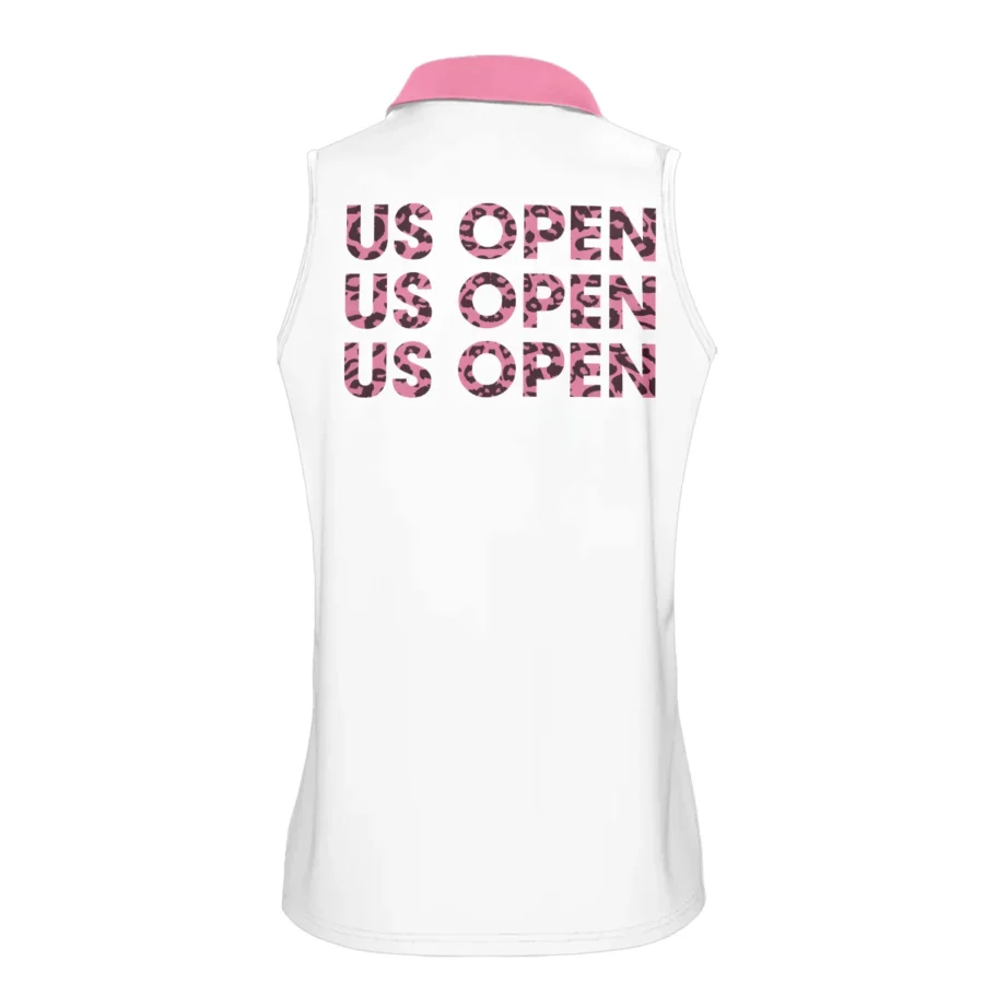 Light Pink Color Sport Tennis Nike US Open Tennis Sleeveless Polo Shirt All Over Prints QTUSTM26724A4NKSPL