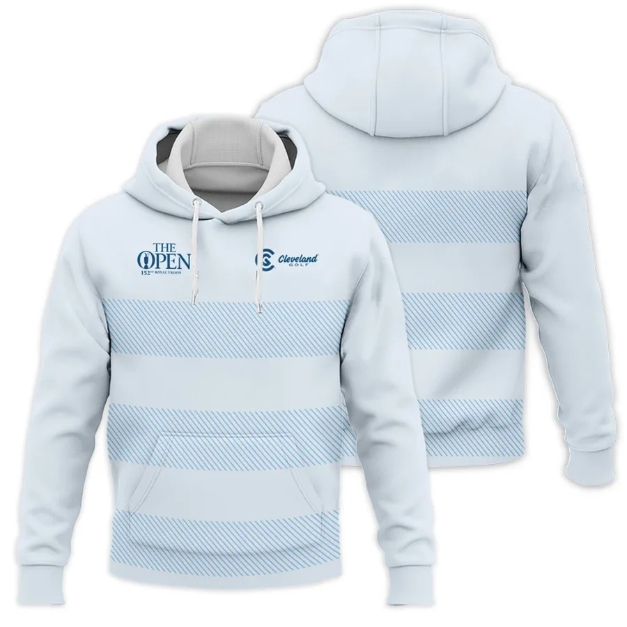 Special Release Cleveland Golf 152nd Open Championship Light Blue Background Line Pattern Hoodie Shirt All Over Prints HOTOP100724A01CLEHD