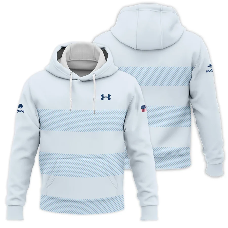 US Open Tennis Light Blue Background Line Under Armour Hoodie Shirt Style Classic