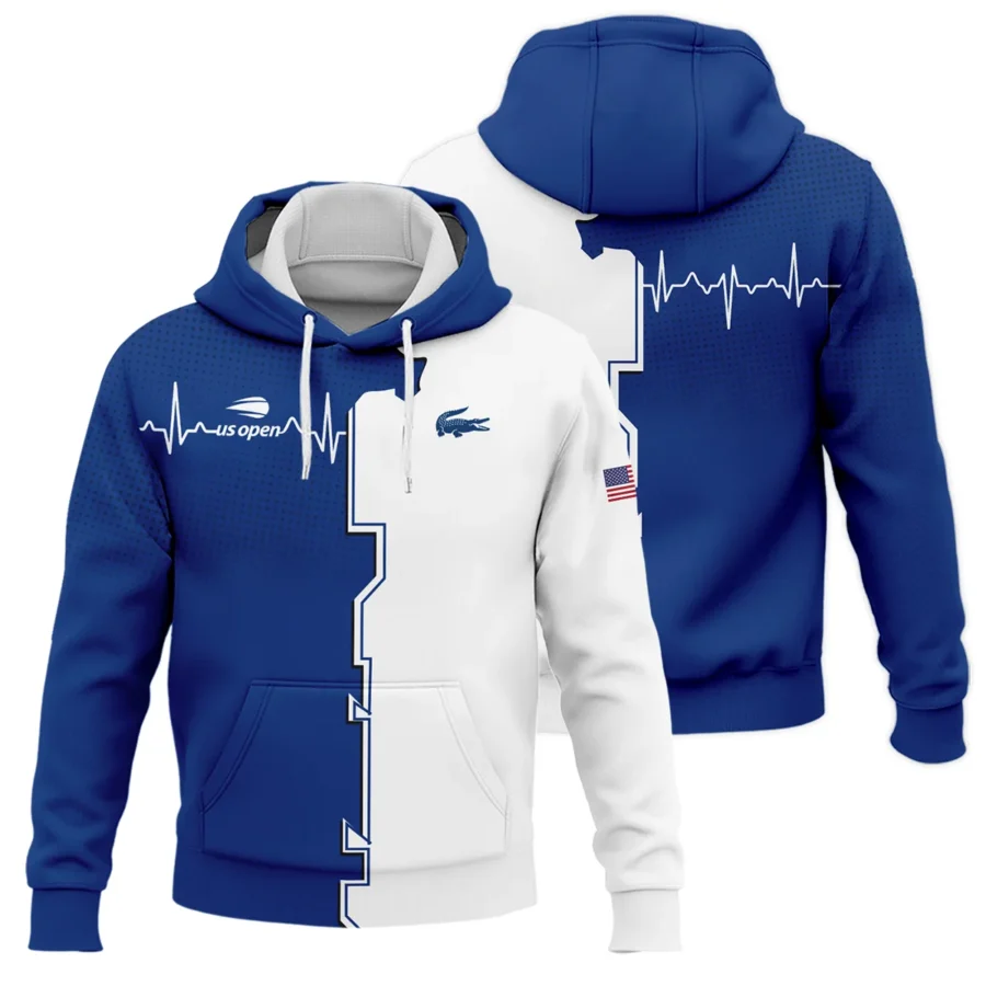 Heartbeat Blue Color Lacoste US Open Tennis Hoodie Shirt All Over Prints QTUST260724A1LCHD